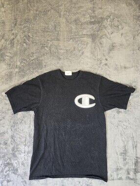 Champion Crest T Shirt Size Small Black